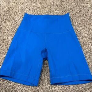 Lululemon Blue Biker Shorts